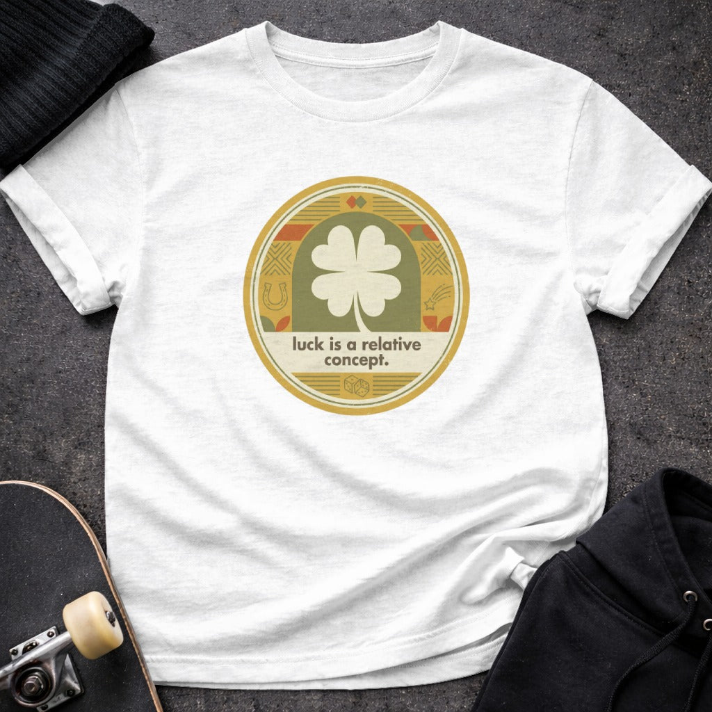 Luck Is A Relative Concept Shamrock Design Shirt