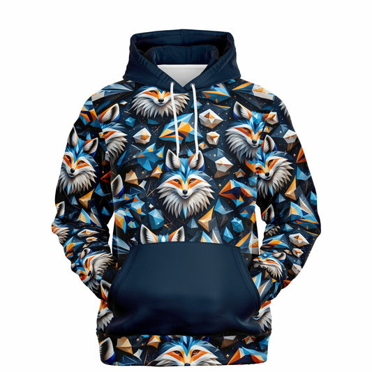 Modern Polygonal Fox Hoodie