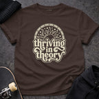 Thriving in Theory Sun Graphic Design Brown Shirt product type