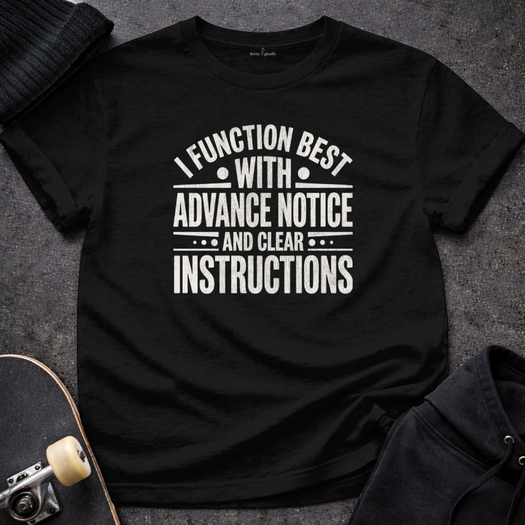 Advance Notice AND Clear Instructions product type