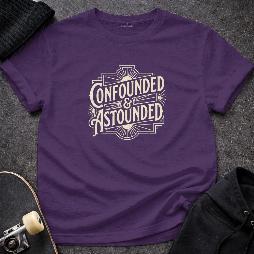 Confounded and Astounded Graphic Tee Shirt Product