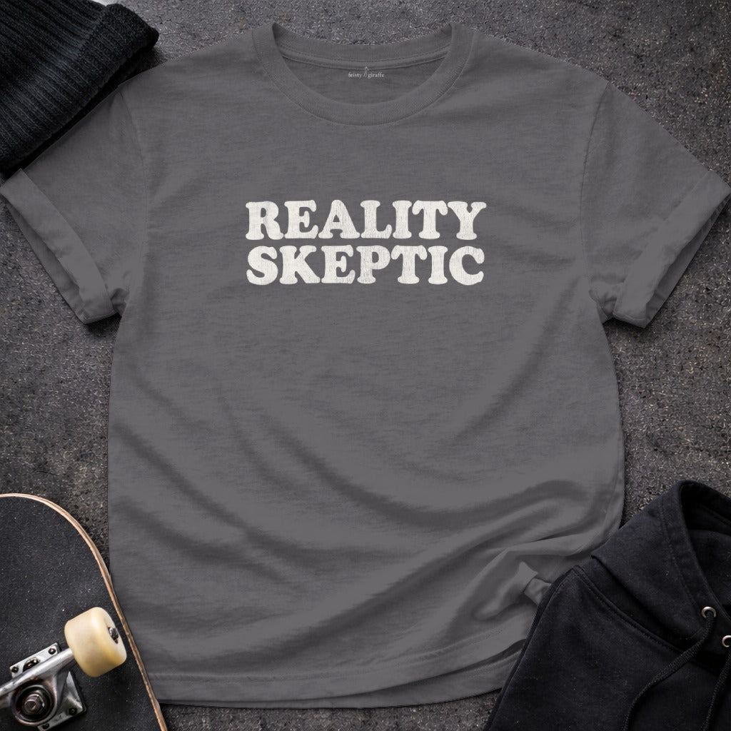 Reality Skeptic Graphic Tee Casual Shirt