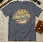Grey t-shirt with "Everything Hurts and I'm Dying" graphic.