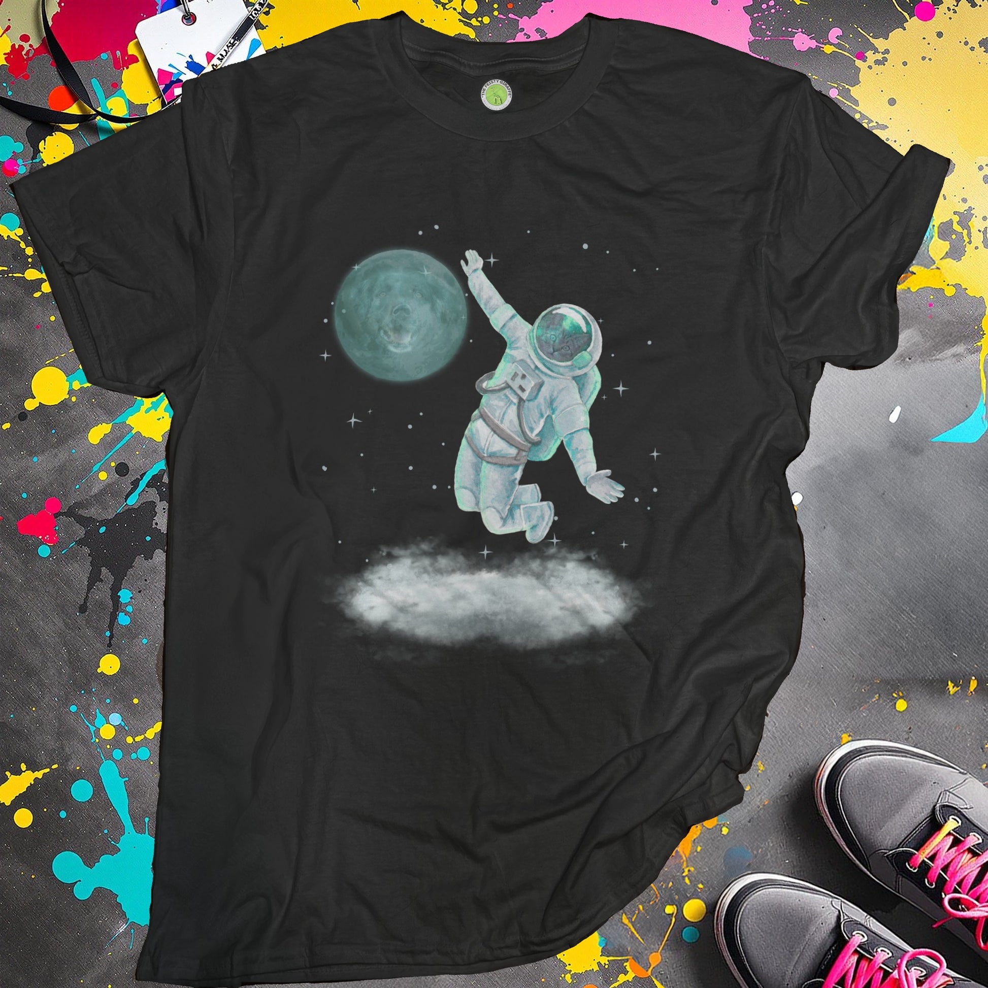 Astronaut Reaching for the Moon Graphic T-Shirt product