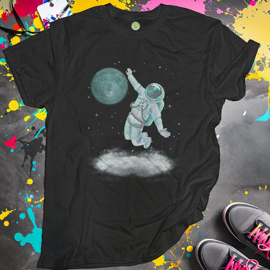 Astronaut Reaching for the Moon Graphic T-Shirt product