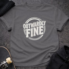 Outwardly Fine Motivational Graphic T-Shirt Product