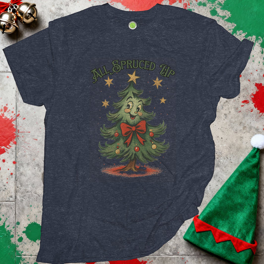 All Spruced Up Christmas Tree Graphic T-Shirt