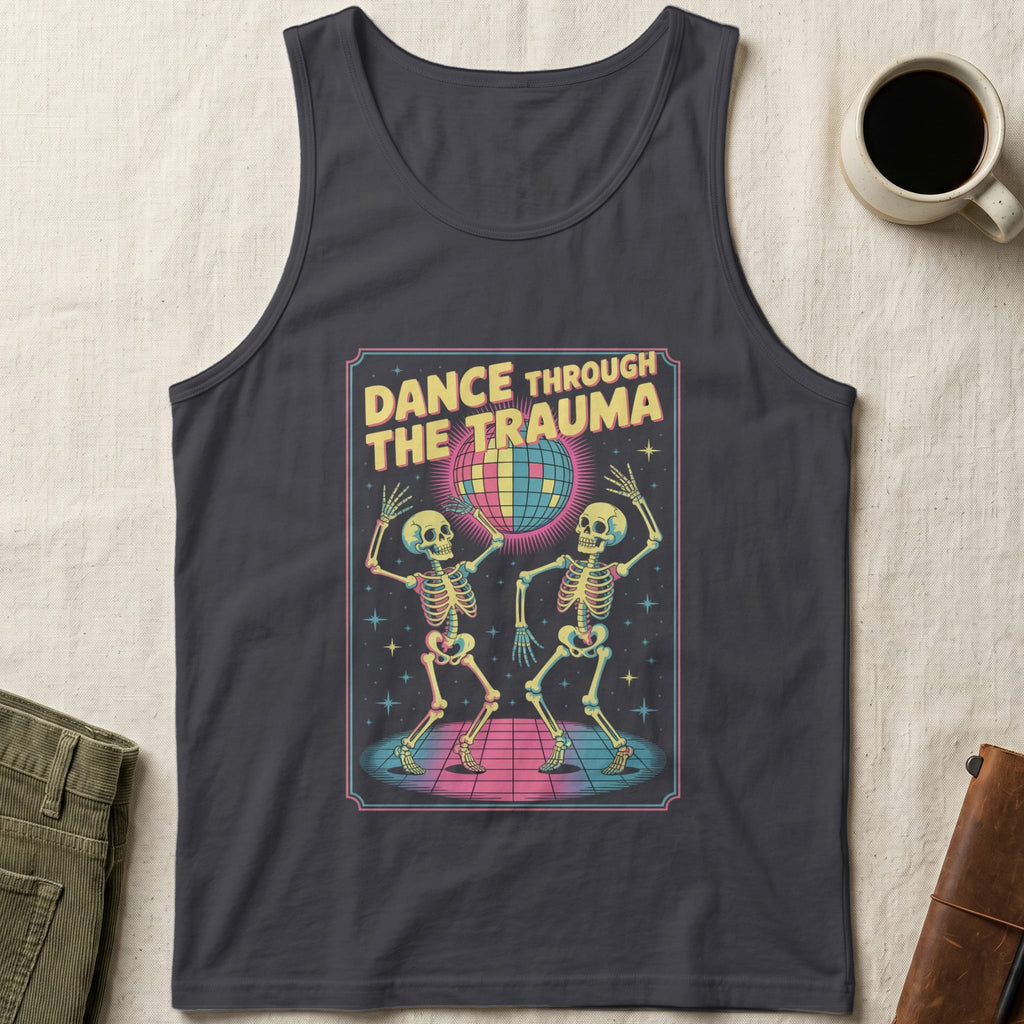 MyDesigns Physical Item XS / Dark Grey Dance Through The Trauma Unisex Tank Top