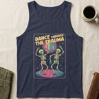 MyDesigns Physical Item XS / Navy Dance Through The Trauma Unisex Tank Top