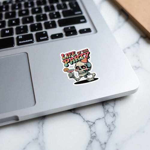 MyDesigns Sticker 2" × 2" / White Life of the Party Sticker