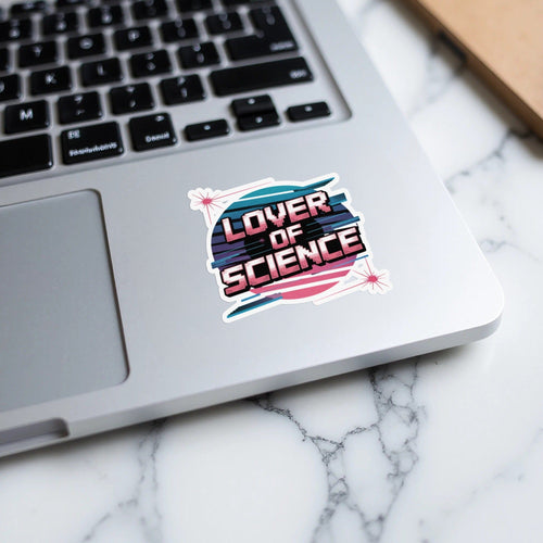 MyDesigns Sticker 2" × 2" / White LOVER OF SCIENCE Sticker