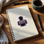 MyDesigns Sticker 4" × 4" / White HUMAN RIGHTS ENTHUSIAST Sticker