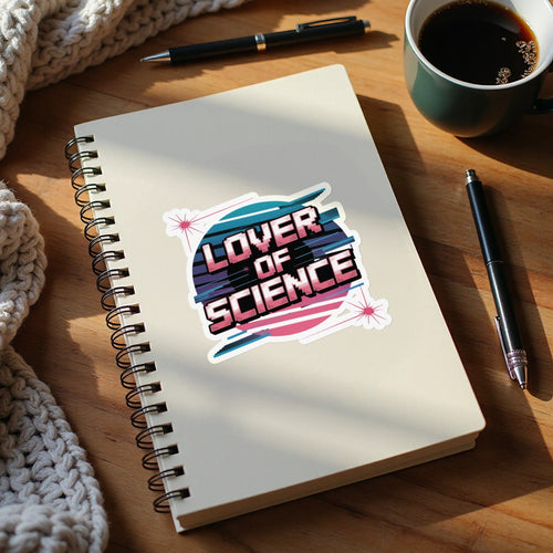 MyDesigns Sticker 4" × 4" / White LOVER OF SCIENCE Sticker
