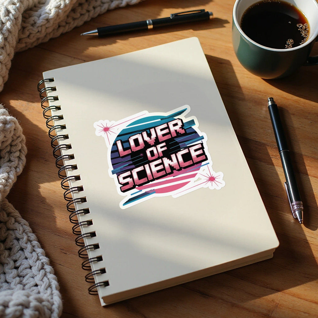 MyDesigns Sticker 4" × 4" / White LOVER OF SCIENCE Sticker