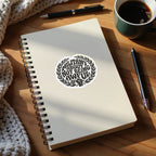 MyDesigns Sticker 4" × 4" / White Militant About Not Being Awful Sticker