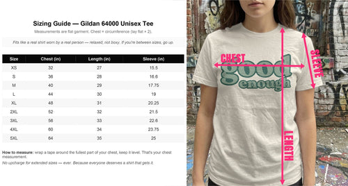 MyDesigns t-shirt Good Enough Tee