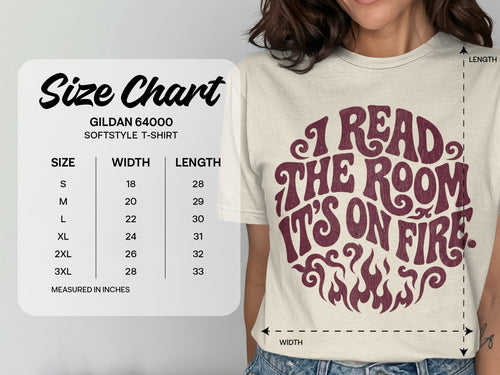 MyDesigns t-shirt I Read the Room It's On Fire Tee
