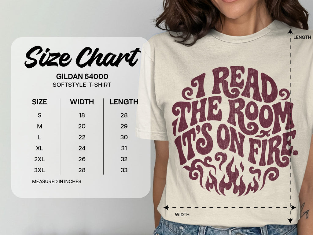 MyDesigns t-shirt I Read the Room It's On Fire Tee