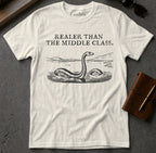 MyDesigns t-shirt Loch Ness Monster / S / Natural Realer than the Middle Class Tee