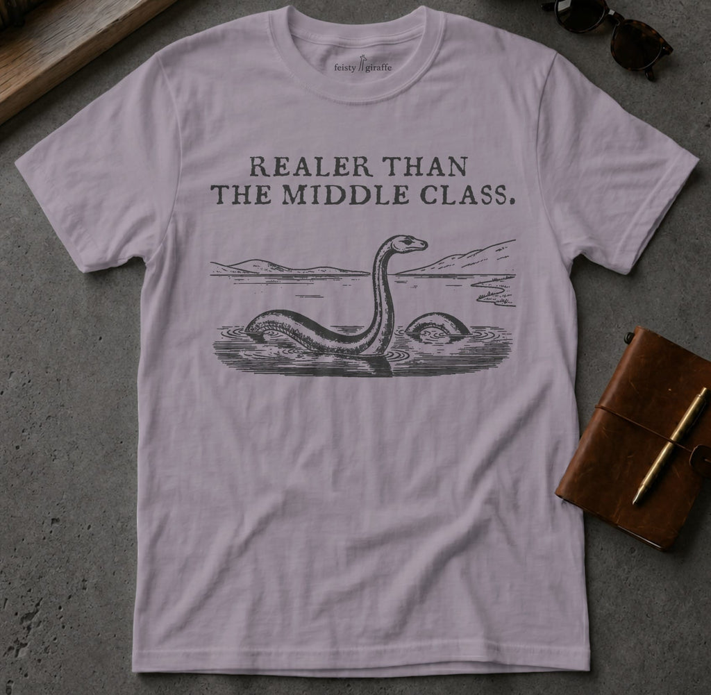 MyDesigns t-shirt Loch Ness Monster / S / Paragon Realer than the Middle Class Tee