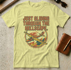MyDesigns t-shirt M / Cornsilk Just Gliding Through The Hellscape Airplane T-Shirt