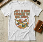 MyDesigns t-shirt M / White Just Gliding Through The Hellscape Airplane T-Shirt