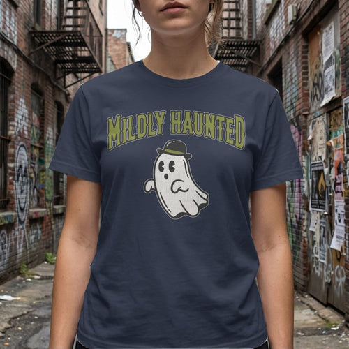 MyDesigns t-shirt Mildly Haunted Tee