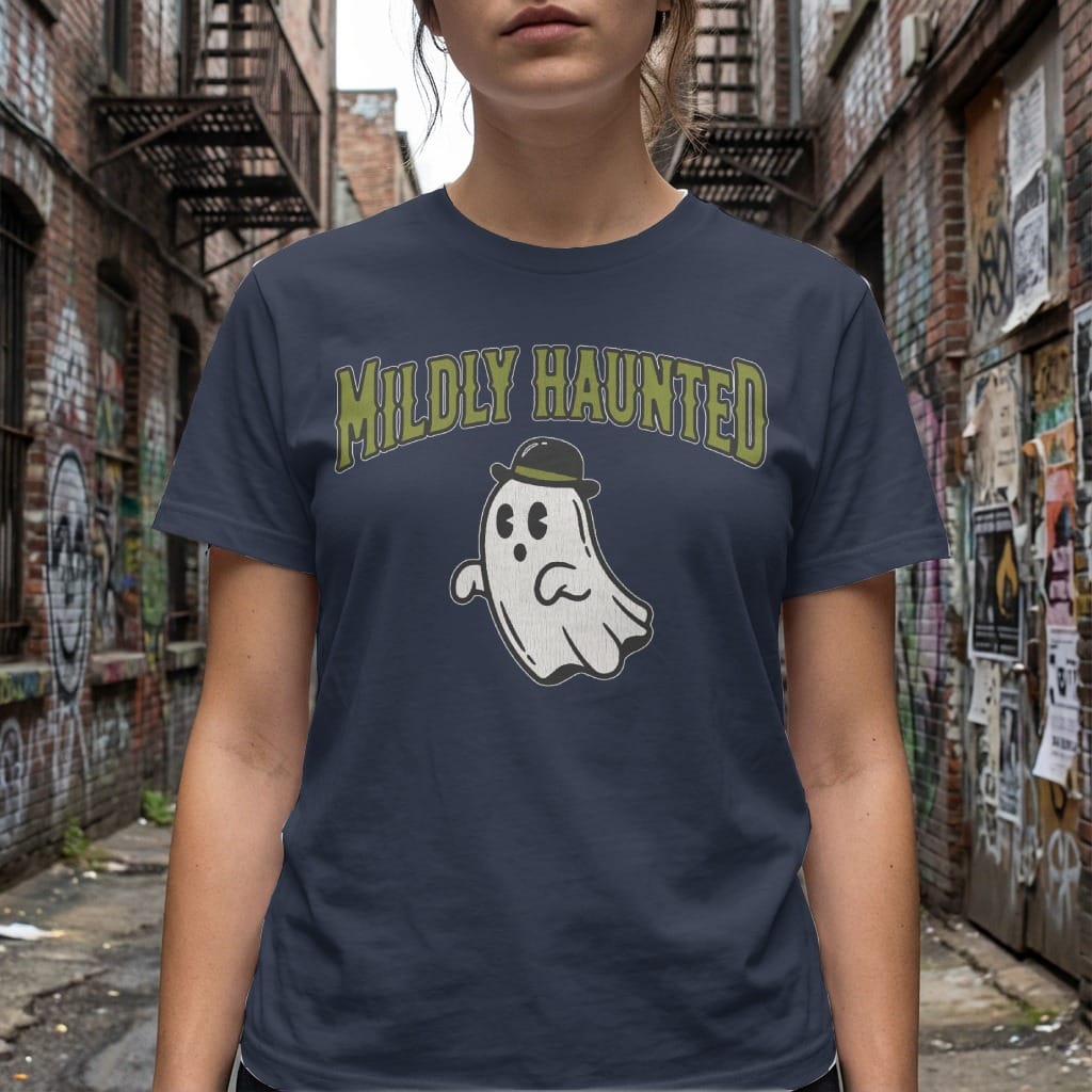 MyDesigns t-shirt Mildly Haunted Tee