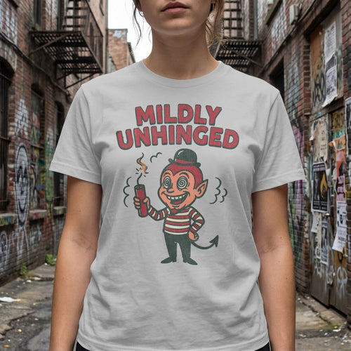 MyDesigns t-shirt Mildly Unhinged Tee
