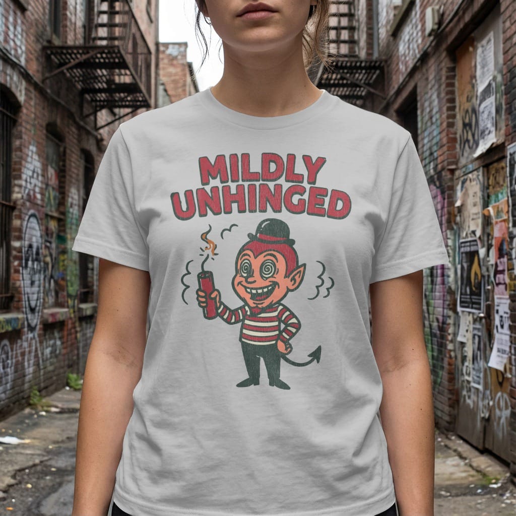 MyDesigns t-shirt Mildly Unhinged Tee