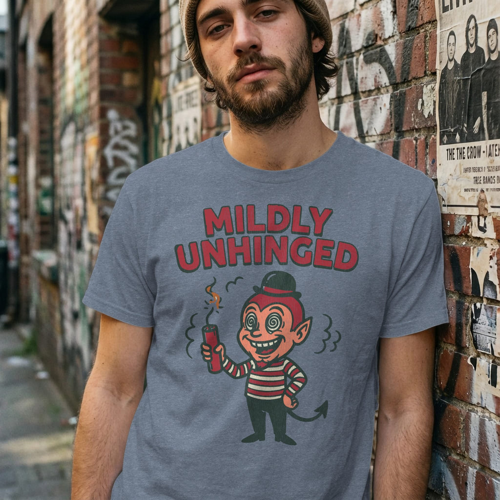 MyDesigns t-shirt Mildly Unhinged Tee