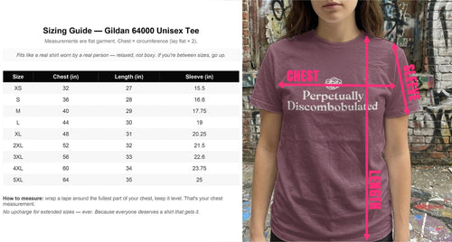 MyDesigns t-shirt Perpetually Discombobulated Tee