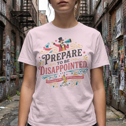 MyDesigns t-shirt Prepare to be Disappointed Tee