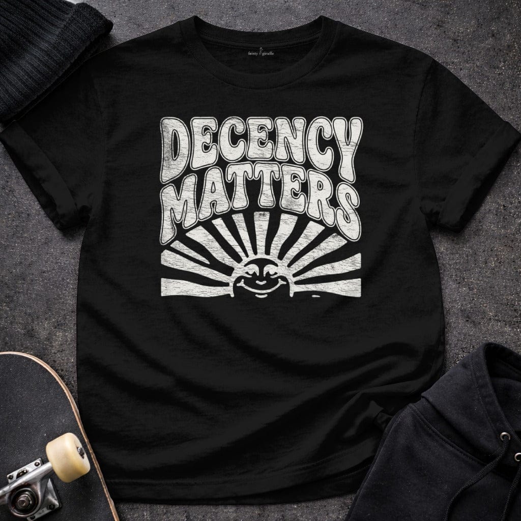 MyDesigns T-Shirt S / Black Decency Matters T-Shirt