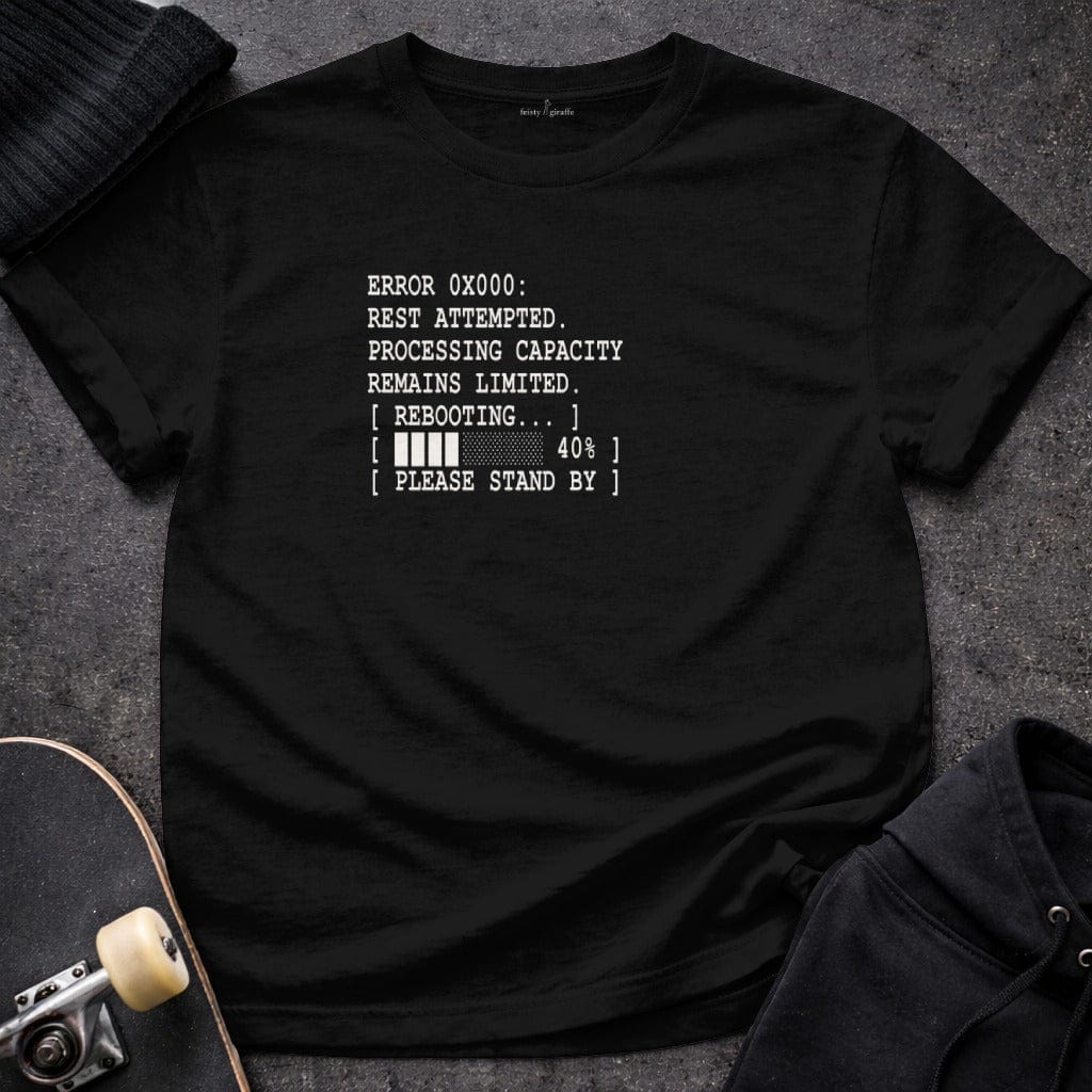 MyDesigns t-shirt S / Black Error Rest Attempted Tee