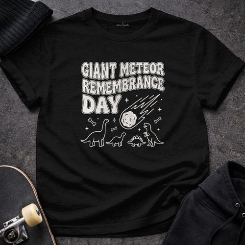 MyDesigns t-shirt S / Black Giant Meteor Remembrance Day Tee