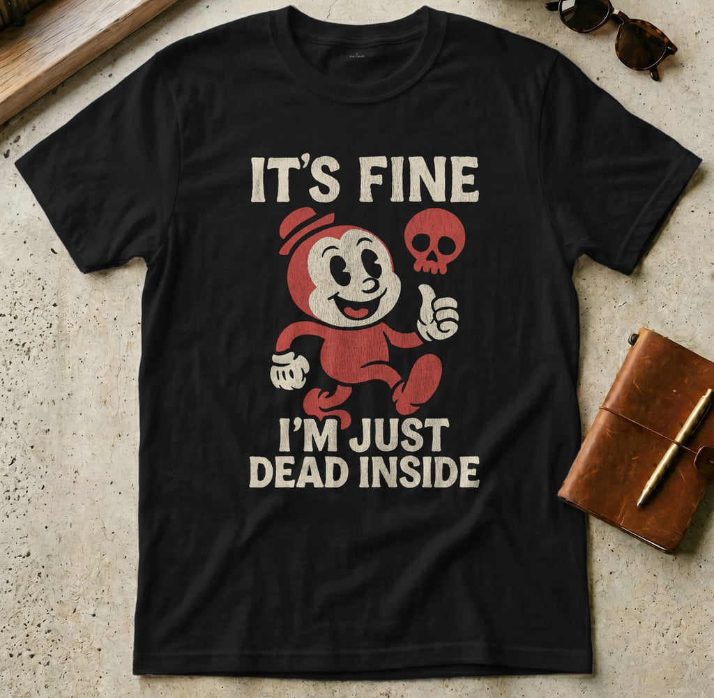 MyDesigns t-shirt S / Black It's Fine I'm Just Dead Inside Tee
