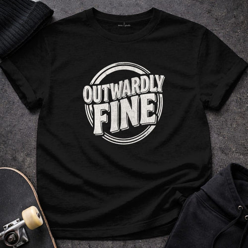 MyDesigns t-shirt S / Black Outwardly Fine Tee