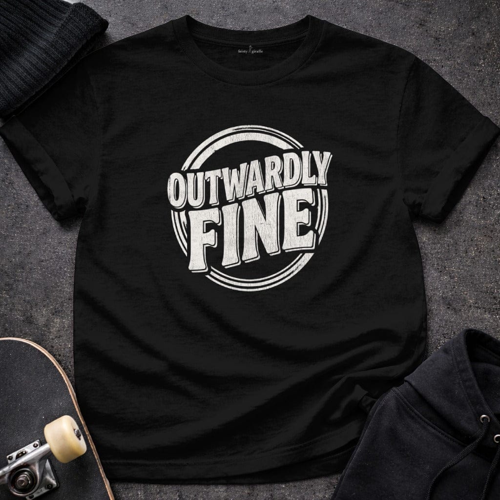 MyDesigns t-shirt S / Black Outwardly Fine Tee