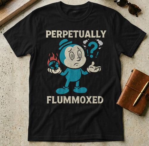 MyDesigns t-shirt S / Black Perpetually Flummoxed Tee
