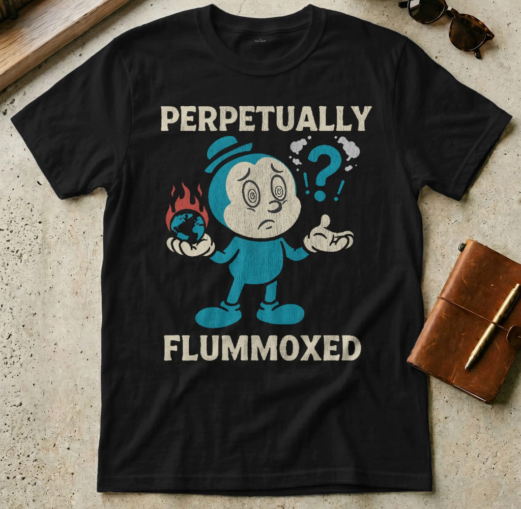 MyDesigns t-shirt S / Black Perpetually Flummoxed Tee