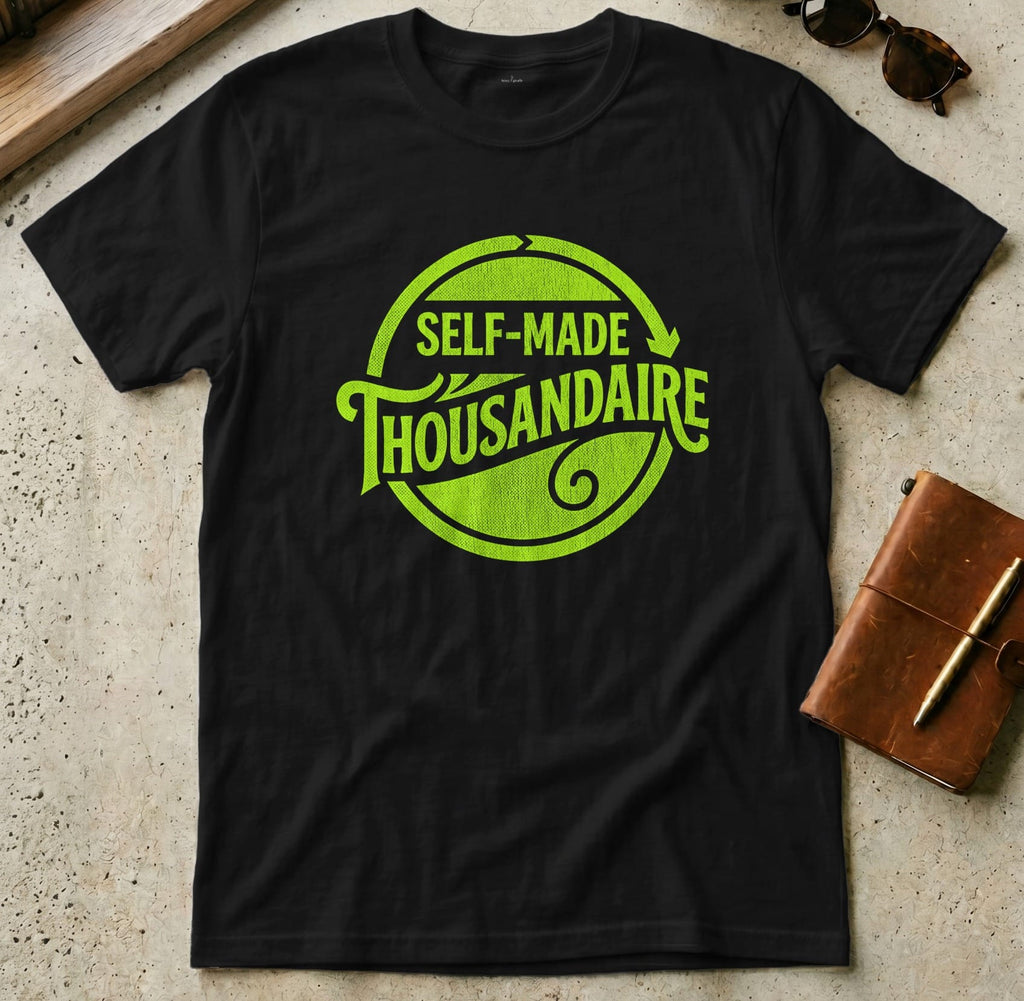 MyDesigns t-shirt S / Black Self Made Thousandaire Tee