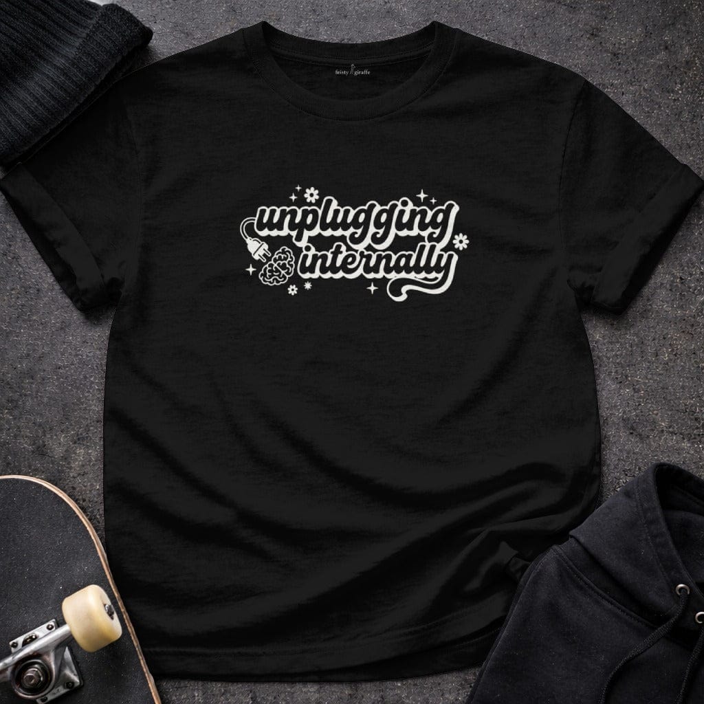 MyDesigns T-shirt S / Black Unplugging Internally T-Shirt