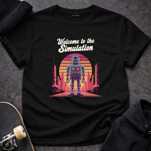 MyDesigns t-shirt S / Black Welcome to the Simulation Tee