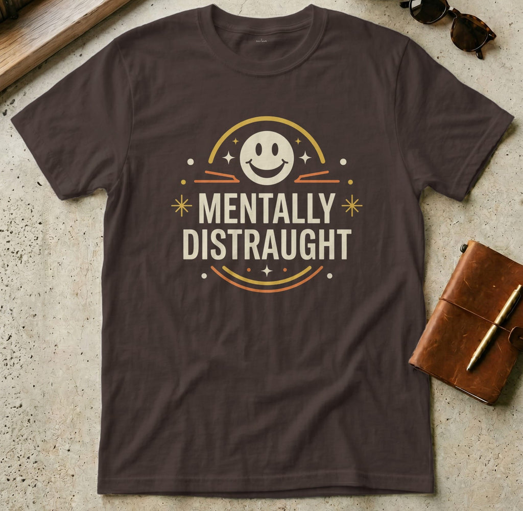 MyDesigns t-shirt S / Dark Chocolate Mentally Distraught Tee