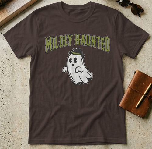 MyDesigns t-shirt S / Dark Chocolate Mildly Haunted Tee