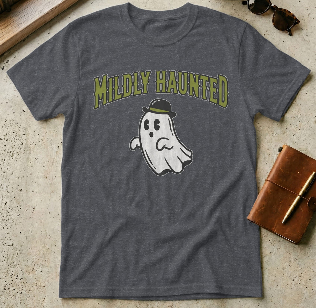 MyDesigns t-shirt S / Dark Heather Grey Mildly Haunted Tee