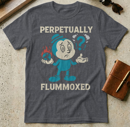 MyDesigns t-shirt S / Dark Heather Grey Perpetually Flummoxed Tee