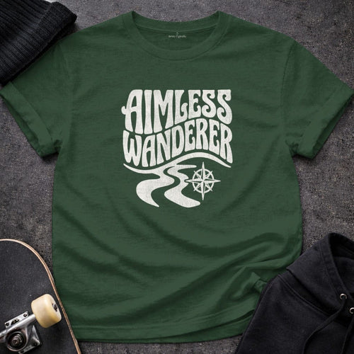 MyDesigns t-shirt S / Forest Green Aimless Wanderer Tee