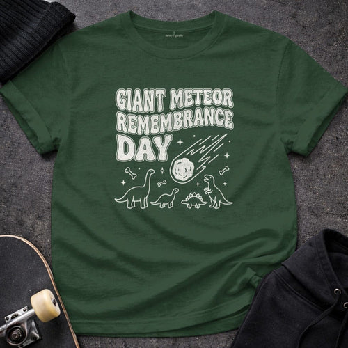 MyDesigns t-shirt S / Forest Green Giant Meteor Remembrance Day Tee